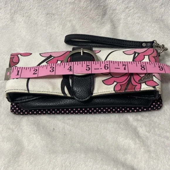 Floral Pink and Black Wristlet Clutch from Roxy - Picture 14 of 15